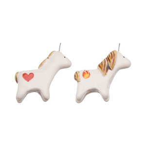 Подвеска "Лошадка", керамика, 1 шт. (#KLKV-CRM-11)