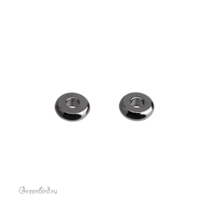 Бусина-разделитель "Шайба" 4,9х1,7 мм, gunmetal, 1 шт. (#SVABM-27T)