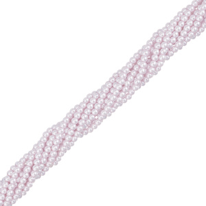 Жемчуг Crystalbird, круглый, 3 мм, Violet, нить (#66)