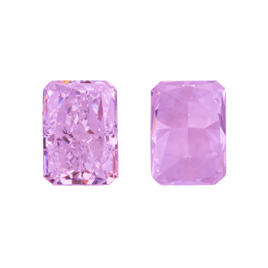 Crystalbird Фианит прямоугольный 14x10мм, фиолетовый, 1 шт. (#CBFN-RC-06)