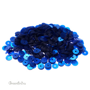 Пайетки LM Paris 4мм плоские Nacrolaque Dark Blue 87 (#LM67)