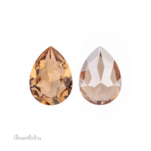 Swarovski 4320 Капля 8х6 мм, светлый колорадский топаз сияющий (#246IGNIT), 1 шт.