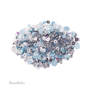 Микс ронделей и пайеток, 4,5 гр (#MIX04)