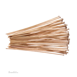 Пины TierraCast 21G 5 см, латунь, 100 шт. (#0028-09)