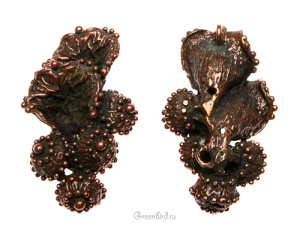 "Вальс цветов", коннектор, ант. бронза, 1 шт (#0836)
