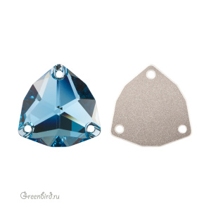 Swarovski пришивные 3272 Триллиант 20 мм, аквамарин (#202), 1 шт.