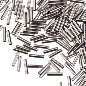 Бисер TOHO Bugle стеклярус 9 мм – Никель (#711), 10 г