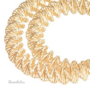 Канитель фигурная "Винтовая спираль" 4.1 мм, кремовый (KAN6141)