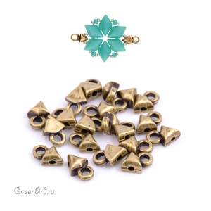 CYMBAL Концевик "Kleftiko" для GemDuo, ант. латунь, 1 шт. (#GD-012050-AB)