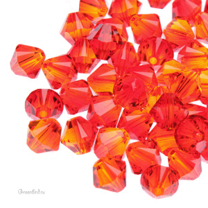 5328 Bicone 6mm – Fireopal (#237)