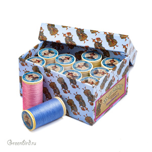 Набор нитей Au Chinois – No.120 150 м, 12 цветов (#Assort_2)