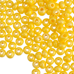 Бисер чешский PRECIOSA Czech круглый 6/0, непрозрачный, Yellow Terra Dyed (#16386), 10 г