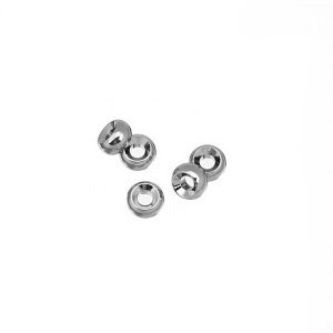 Бусина-разделитель "Кольцо" 6 мм, родий, уп.5 шт. (#SV1701-Bead-29R)