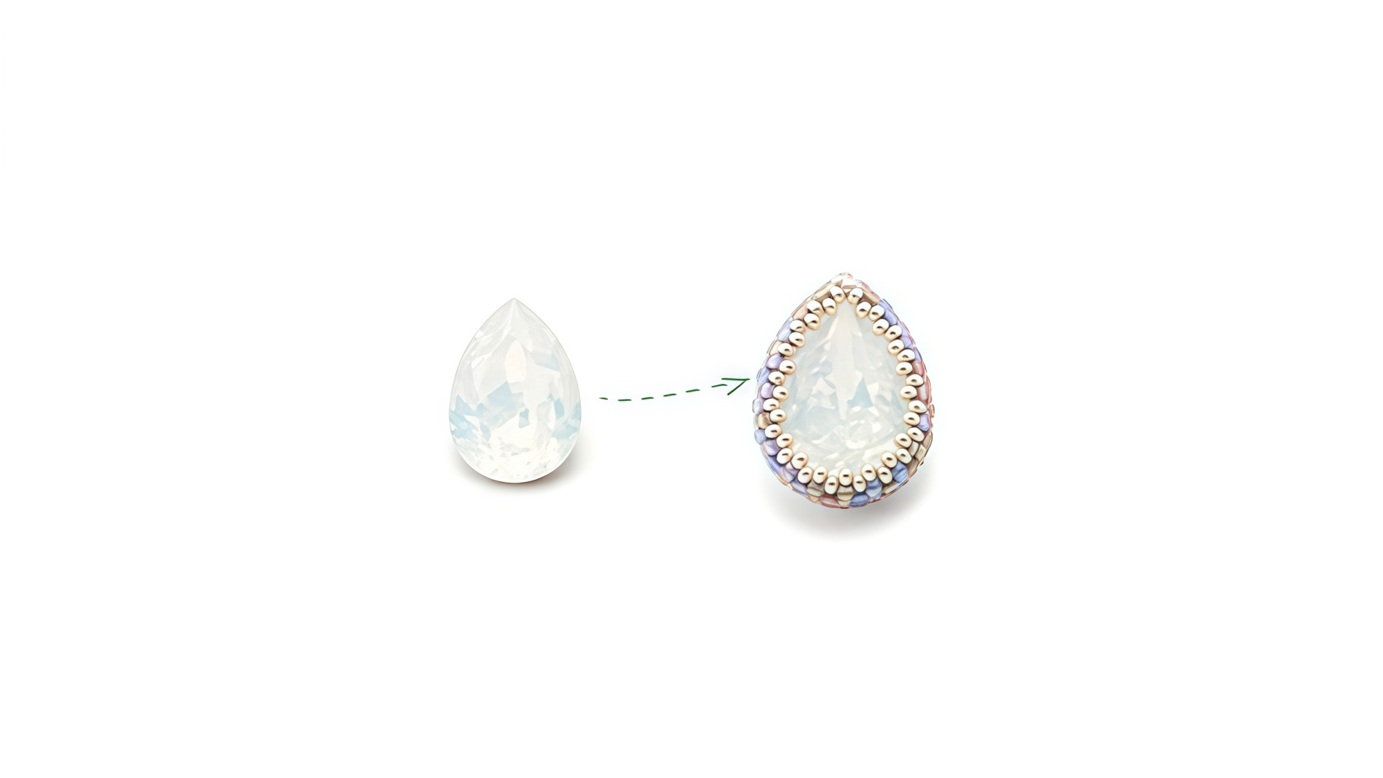 PDF мастер-класс по оплетению кристалла 4320 Pear 18x13 mm