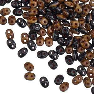 SuperDuo 2,5x5, Navy/Ivory Travertine, 10 гр (#33413/86800)