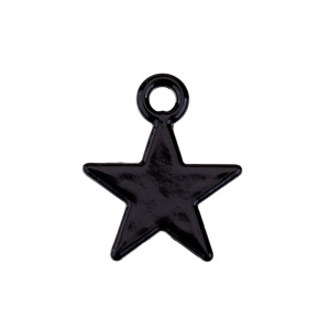 Подвеска "Звезда", черный, 1 шт. (#CN-PN-117)