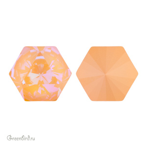 Swarovski 4699 Призматический гексагон 14x16 мм, персиковый делайт (#001L140D), 1 шт.