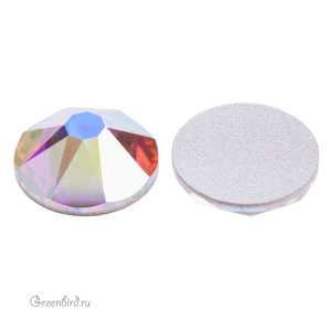 2088 Кристалл холодной фиксации Rose Flatback SS48 – Aurore Boreale (#001AB)