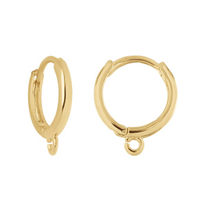 Швензы круглые, 16 мм, золото, пара (#CN-S004G)