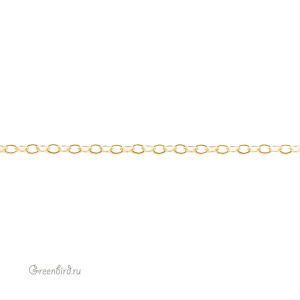 Цепочка 2,4 мм, золото, 10 см (#SVA-Chain-18G)