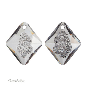 6926 подвеска Growing Crystal Rhombus 26mm – Crystal (#001)