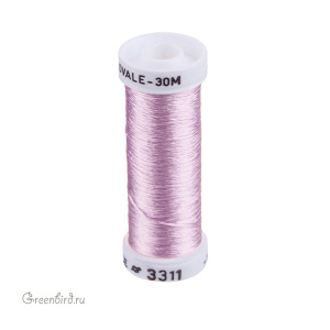 Шелковая нить AVAS Soie Ovale, светло-лиловый, 30 м (#3311) Шелковая нить AVAS Soie Ovale, светло-лиловый, 30 м (#3311)