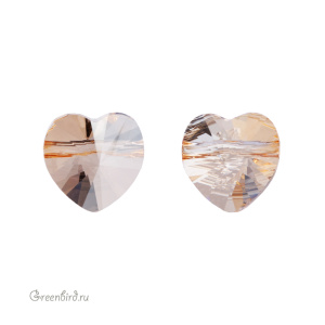 5742 Бусина Heart Bead 8mm – Golden Shadow (#001GSHA)