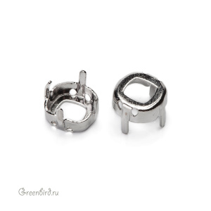 4461 Оправа для Classical Square 8 мм, родий