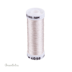 Шелковая нить Au Ver a Soie Soie Gobelins, светлый молочный, 50 м (#4098)