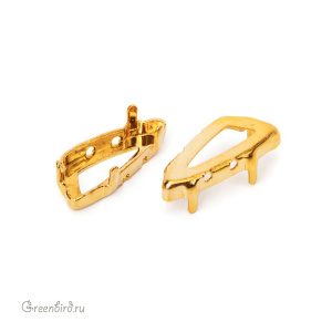 4790 Оправа для Wing Fancy Stone 18х7,5 мм, золото