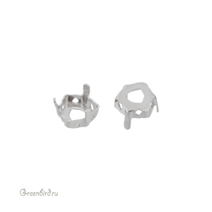 4706 Оправа для ювелирного кристалла Trilliant FS 7 мм, платина