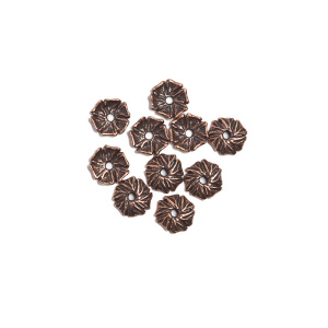 "Шелест листвы", чашечка, ант. бронза, 1 шт (#3121)