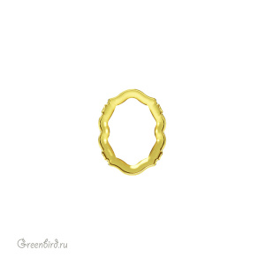 4142 Оправа для Flat Oval Fancy Stone 18х14 мм, латунь