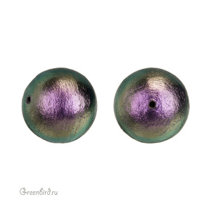 Хлопковый жемчуг 20 мм, Rich Green Black, 1 шт. (#CTP001-20-RichGreenBlack)