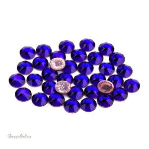 Swarovski 2078 Термостразы круглые SS16, кобальт (#369), уп. 36 шт.