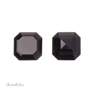 4671 Square Emerald Cut FS 8 мм - Jet (#280)