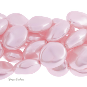 Жемчуг барочный плоский 14 мм #5842 Rosaline (#294)