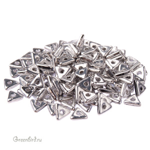 Tri-bead 4mm, Jet/Labrador Full, 5 гр (#23980/27000)