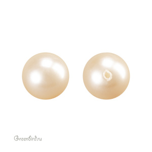 Жемчуг полупросверленный 8мм #5818 Light Gold (#539)