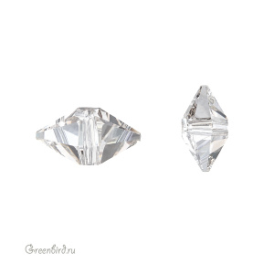 Swarovski 5747 Бусина Шип двойной 12х6 мм, серебристая дымка (#001SSHA), 1 шт.