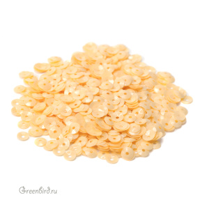 Пайетки 4мм чаша Giallo (#2014)