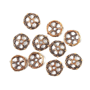 "Мхи и травы", чашечка, ант. бронза, 1 шт. (#2805)