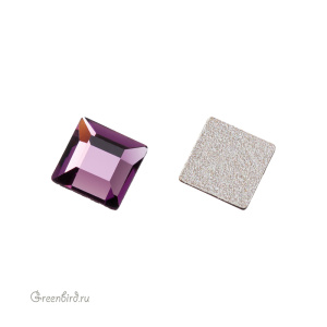 2400 Кристалл холодной фиксации Square 4 мм – Amethyst (#204), 1шт.
