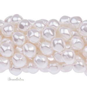 Swarovski 5841 Жемчуг барочный круглый 8 мм, белый (#650), 1 шт.