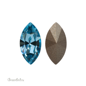 Swarovski 4228 Наветт 10х5 мм, аквамарин (#202), 1 шт.