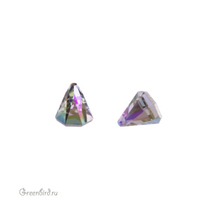 2019 Кристалл холодной фиксации Round Spike 4х4 мм – Black Diamond Shimmer (#215SHIM), 1шт.