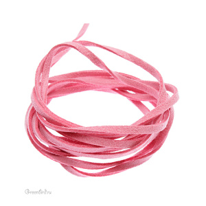 Шнур Ultrasuede 3 мм Pink (PI) Шнур Ultrasuede 3 мм Pink (PI)