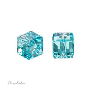 5601 Бусина Cube 4mm - Light Turquoise (#263) 5601 Бусина Cube 4mm - Light Turquoise (#263)