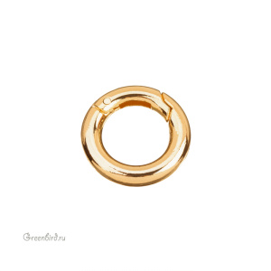 Кольцо-карабин круглое 20 мм, золото, 1 шт. (#SV1701-Z015-G)