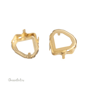 4928 Оправа для Tilted Chaton 12 мм, латунь